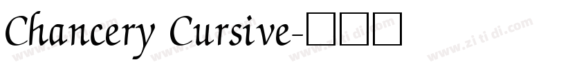 Chancery Cursive字体转换